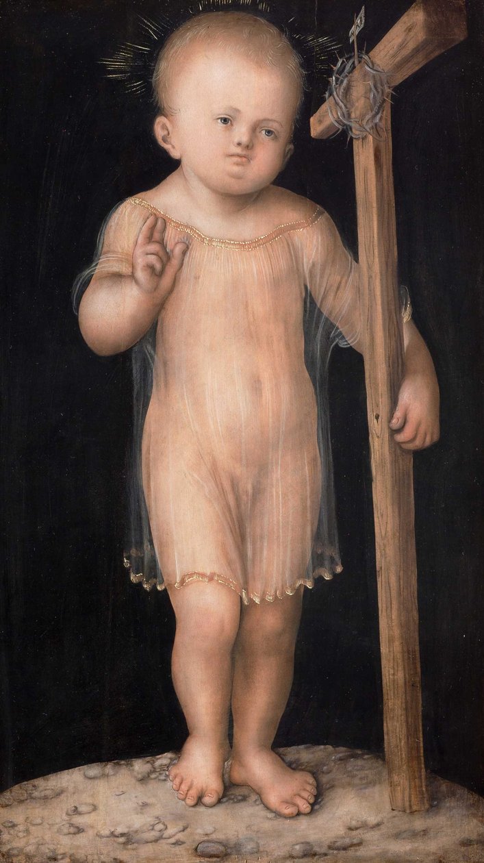 Cristo Bambino benedicente [recto]; L