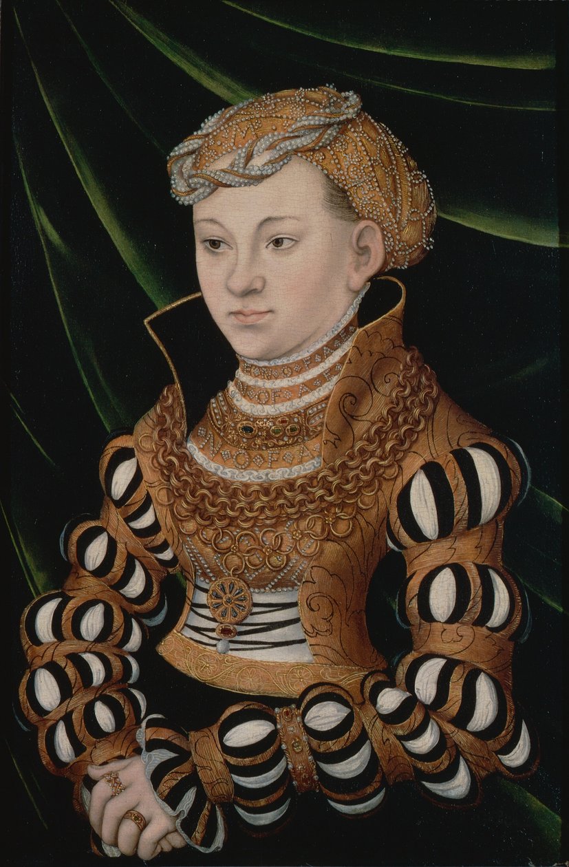 Ritratto della principessa Margherita di Sassonia da Lucas Cranach the Elder and workshop