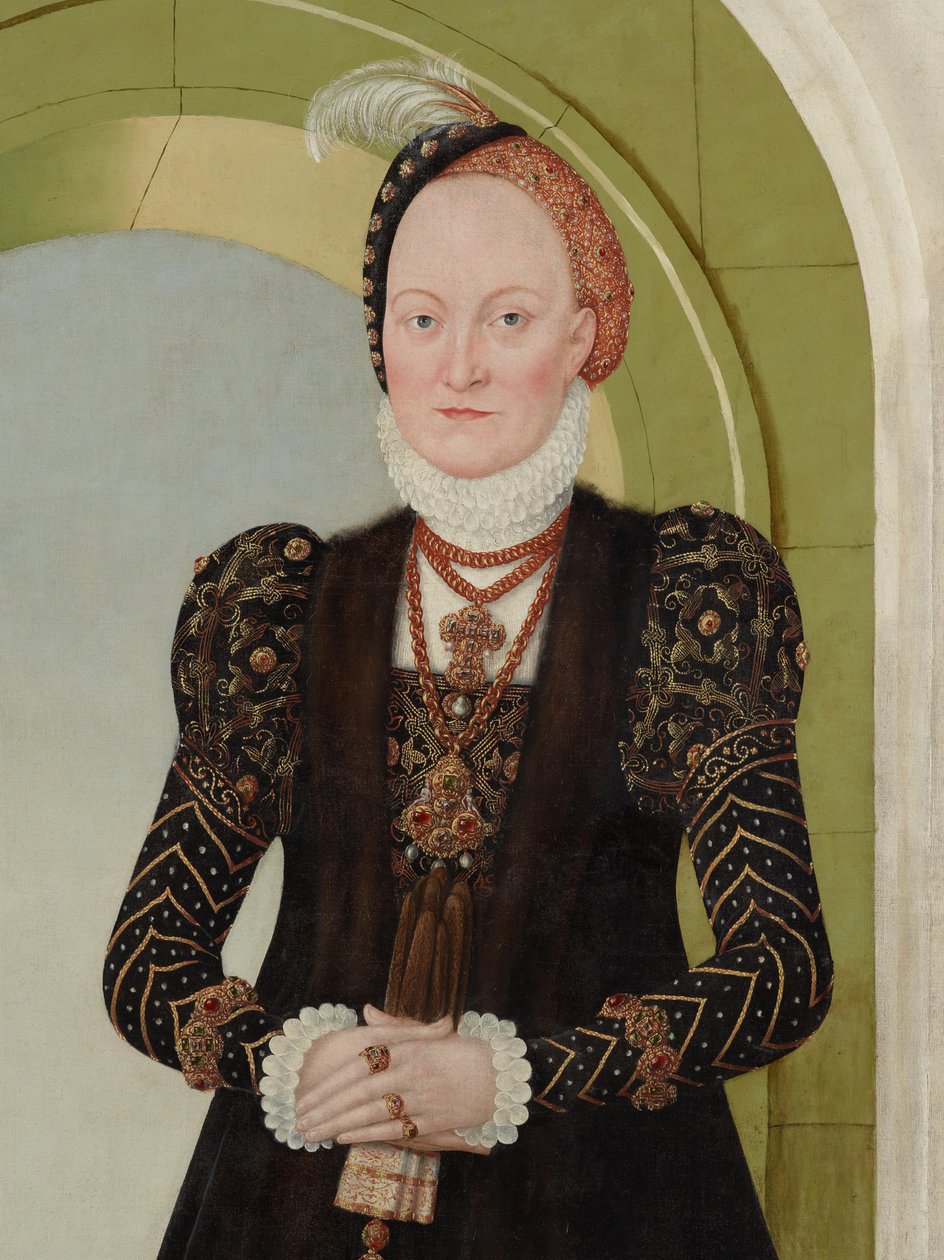 Anna di Danimarca, duchessa di Sassonia da Lucas Cranach the Younger