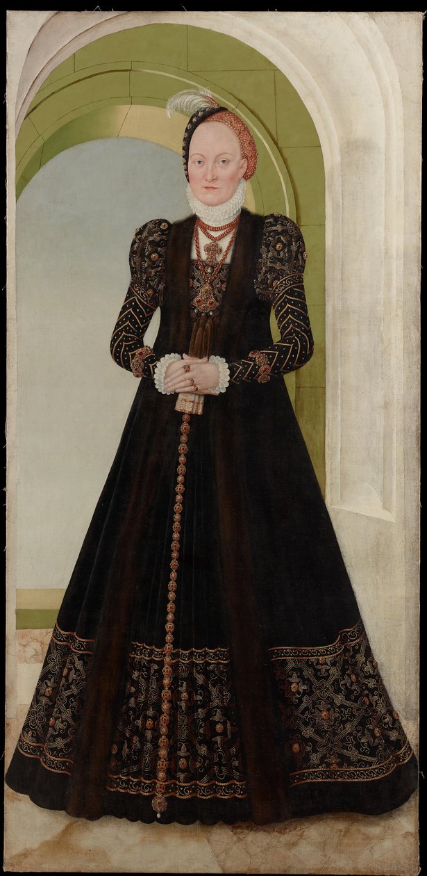 Anna di Danimarca, duchessa di Sassonia da Lucas Cranach the Younger