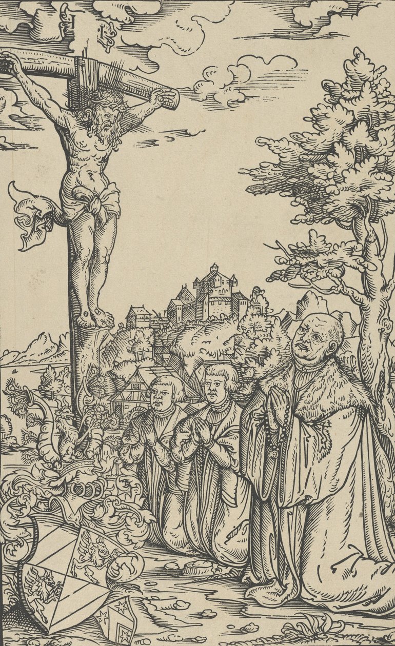 Ex libris di Christoph Scheurl da Lucas Cranach the Younger  