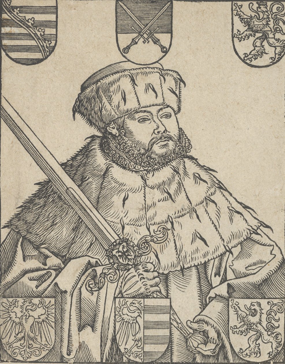 Copia di Giovanni Federico il Magnanimo, in abiti elettorali da Lucas Cranach the Younger  
