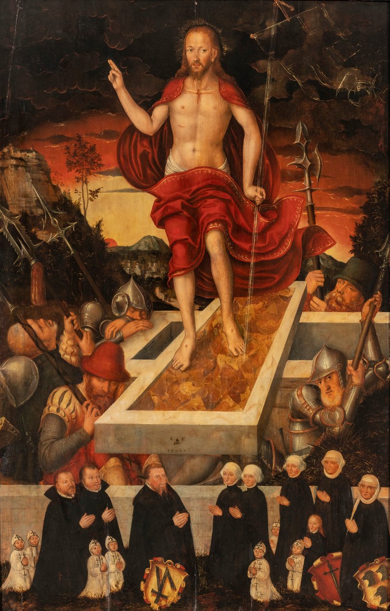 Tedesco: Auferstehung Christi La resurrezione di Cristo da Lucas Cranach the Younger