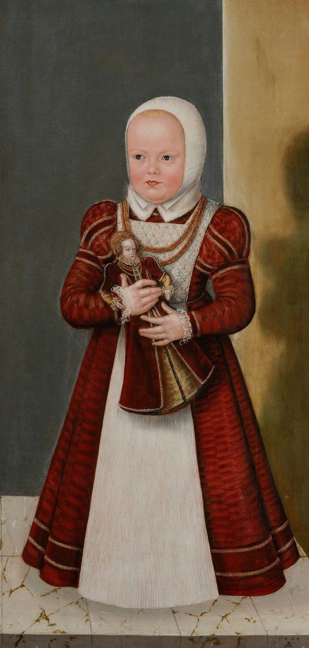 Tedesco: Bildnis der Prinzessin Marie, Schwester Christians I. Ritratto della principessa Marie, sorella di Christian I da Lucas Cranach the Younger