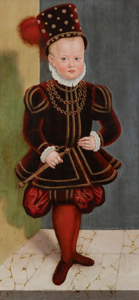 Ritratto del principe Cristiano I, poi Elettore, da bambino all