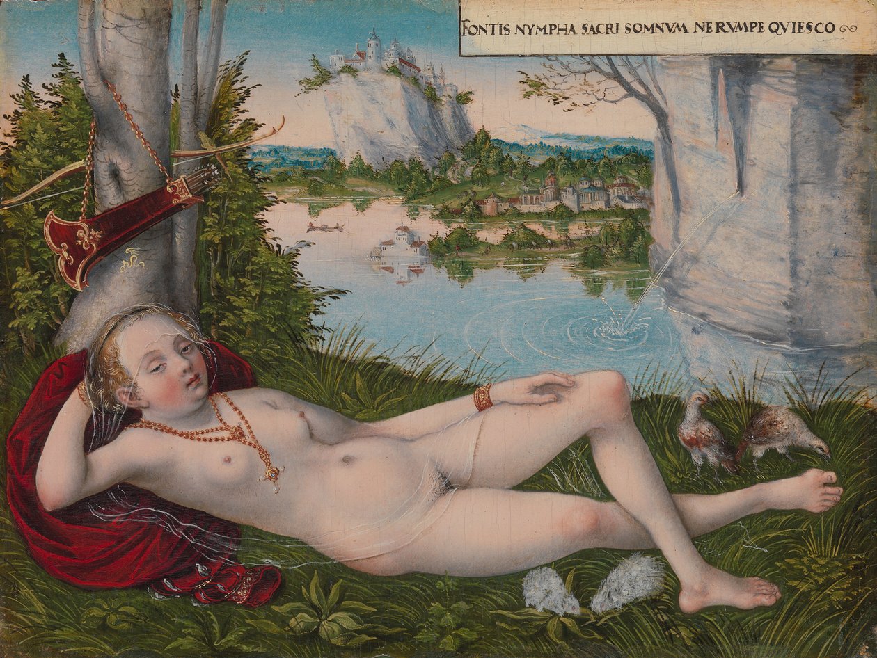 Ninfa della primavera da Lucas Cranach the Younger