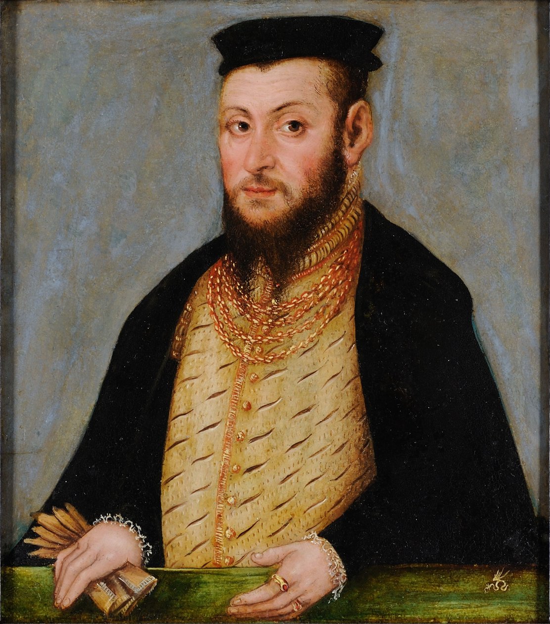 Polacco: Ritratto di Zygmunta Augusta (1520-1572), króla Polski Sigismondo II Augusto. da Lucas Cranach the Younger
