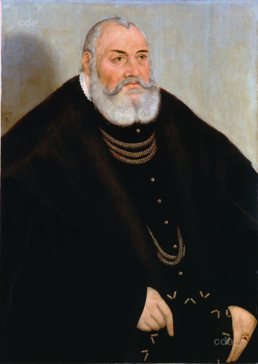Ritratto di Giorgio il Pio di Brandeburgo-Ansbach da Lucas Cranach the Younger
