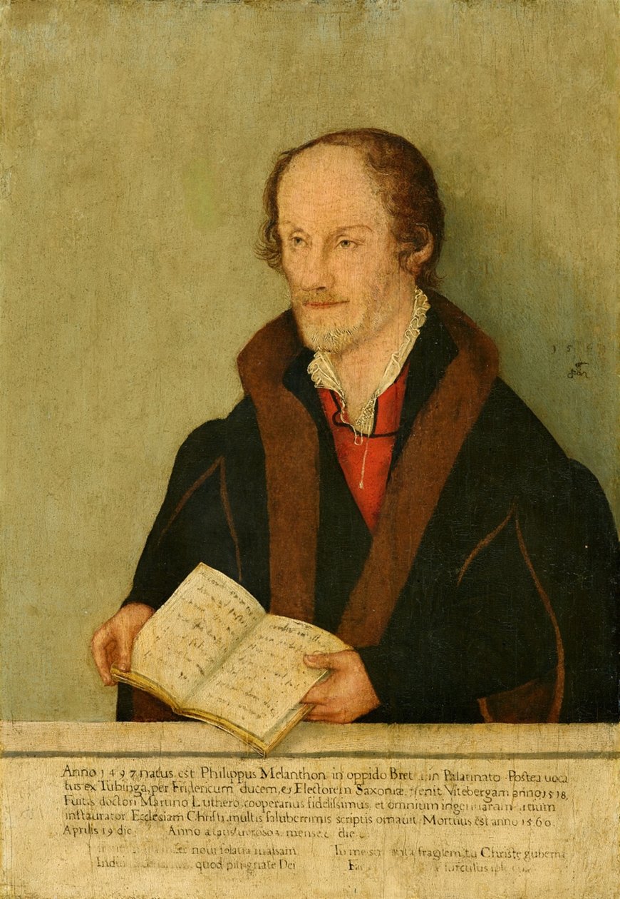 Ritratto di Philipp Melantone da Lucas Cranach the Younger