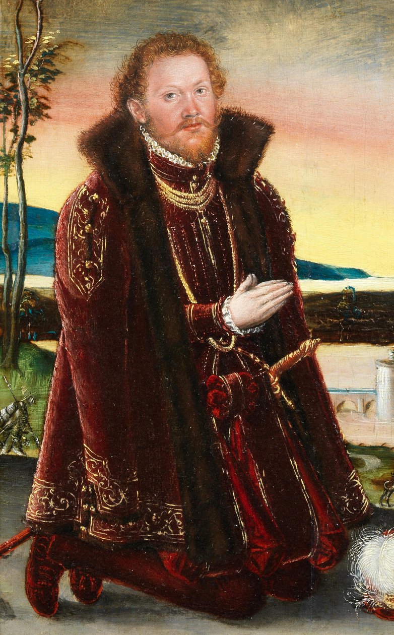 Ritratto del principe Joachim Ernst von Anhalt da Lucas Cranach the Younger