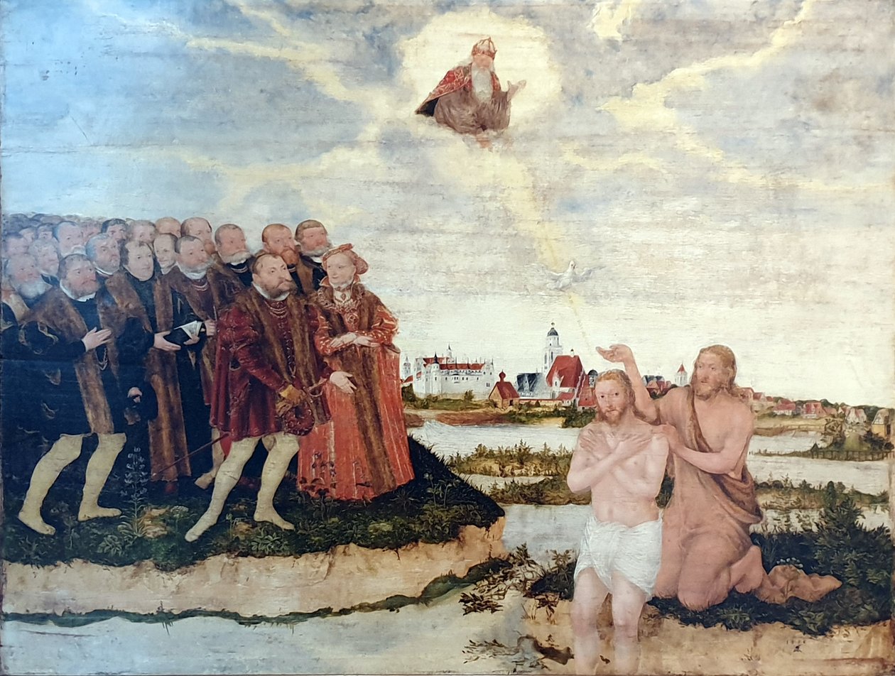 Il Battesimo di Cristo da Lucas Cranach the Younger
