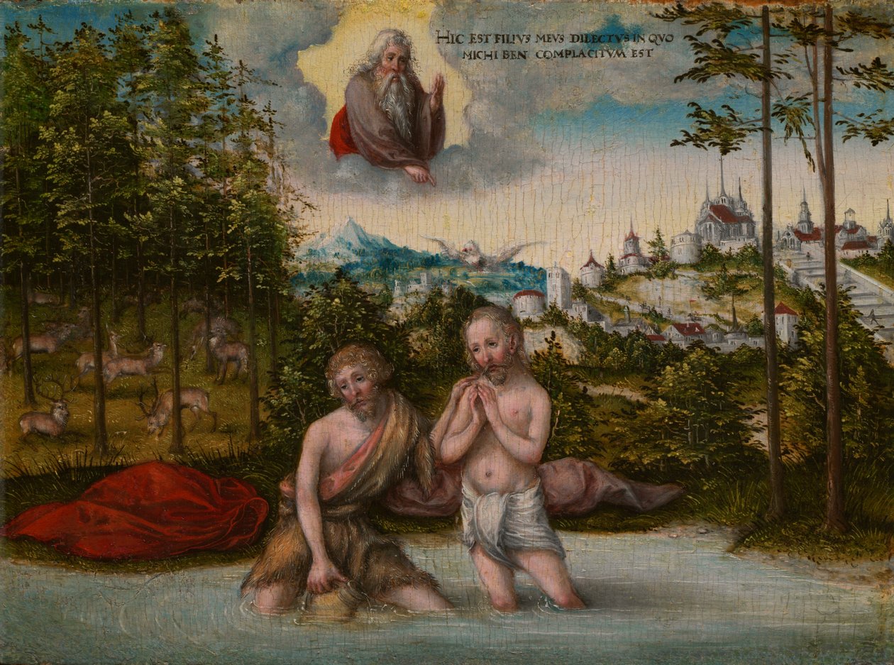 Il Battesimo di Cristo da Lucas Cranach the Younger