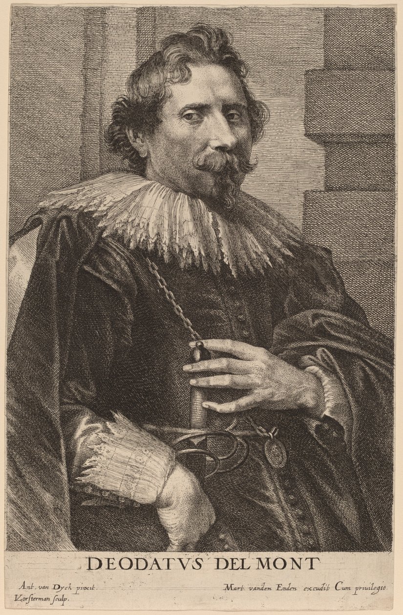 Deodat Delmont da Lucas Emil Vorsterman after Sir Anthony van Dyck