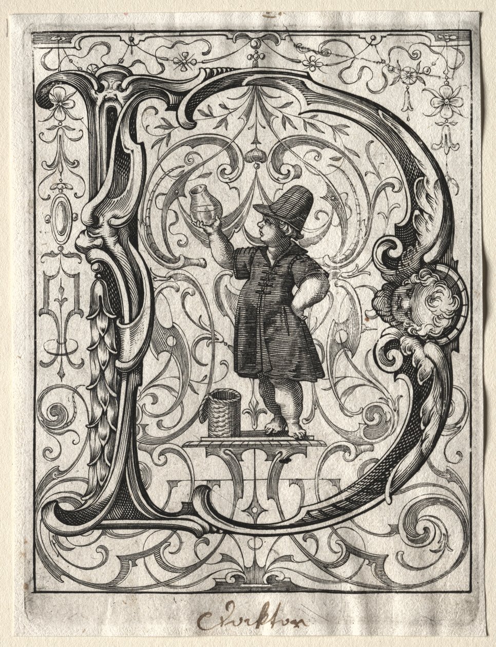 Nuovo libretto ABC: D, 1627 da Lucas Kilian