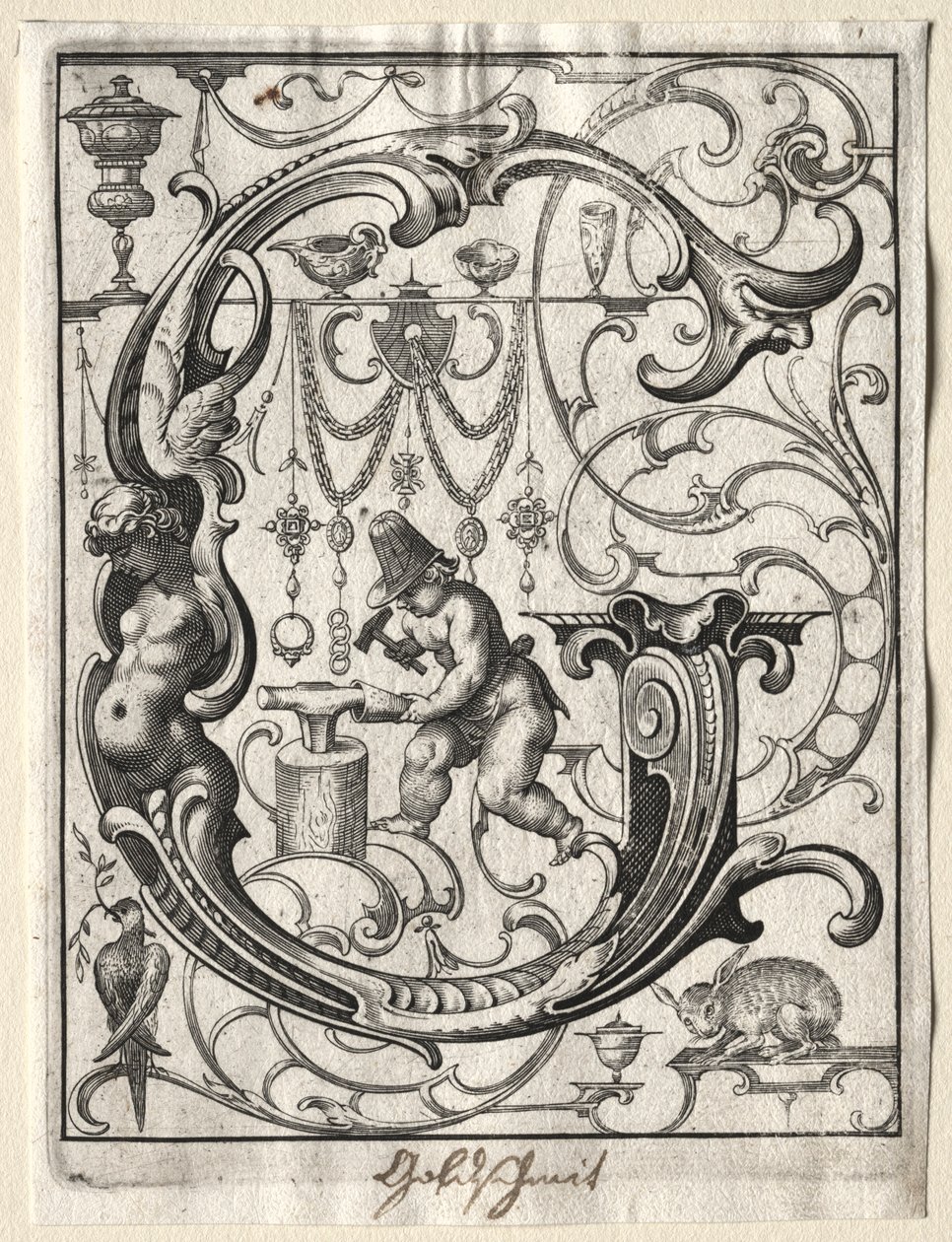 Nuovo opuscolo ABC: G, 1627 da Lucas Kilian