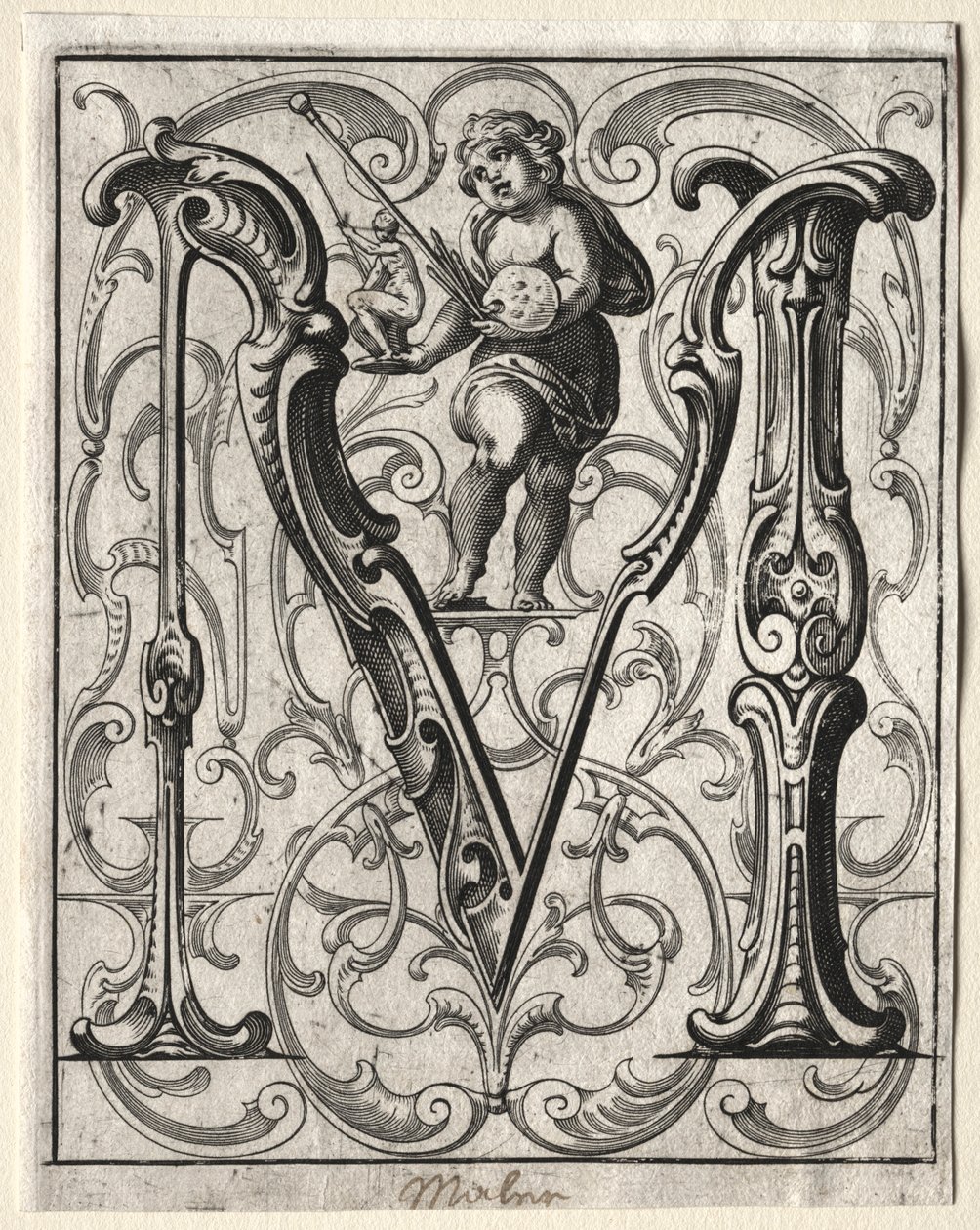 Nuovo libretto ABC: M, 1627 da Lucas Kilian