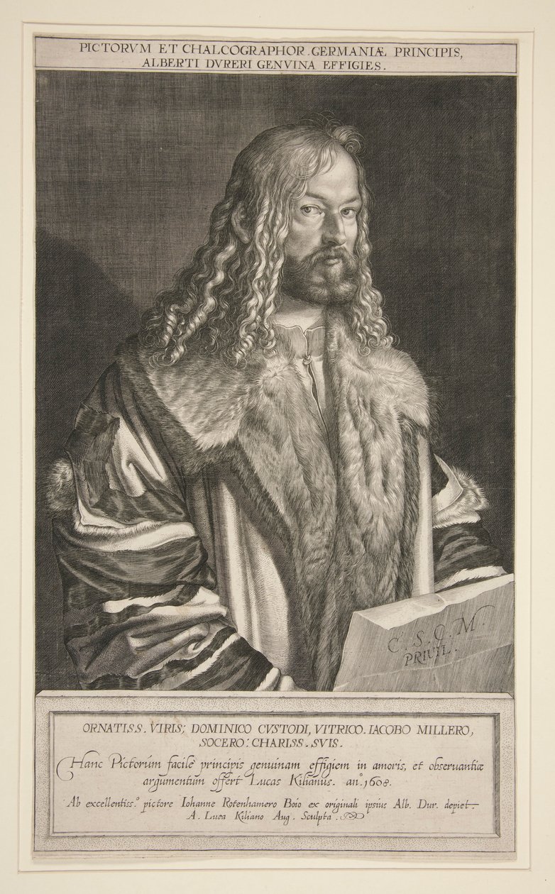 Ritratto di Albrecht Durer da Lucas Kilian