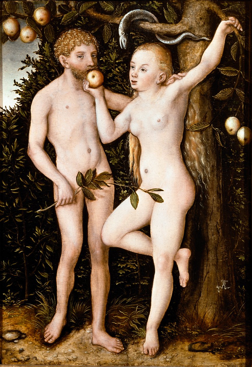 Adamo ed Eva da Lucas the Elder Cranach