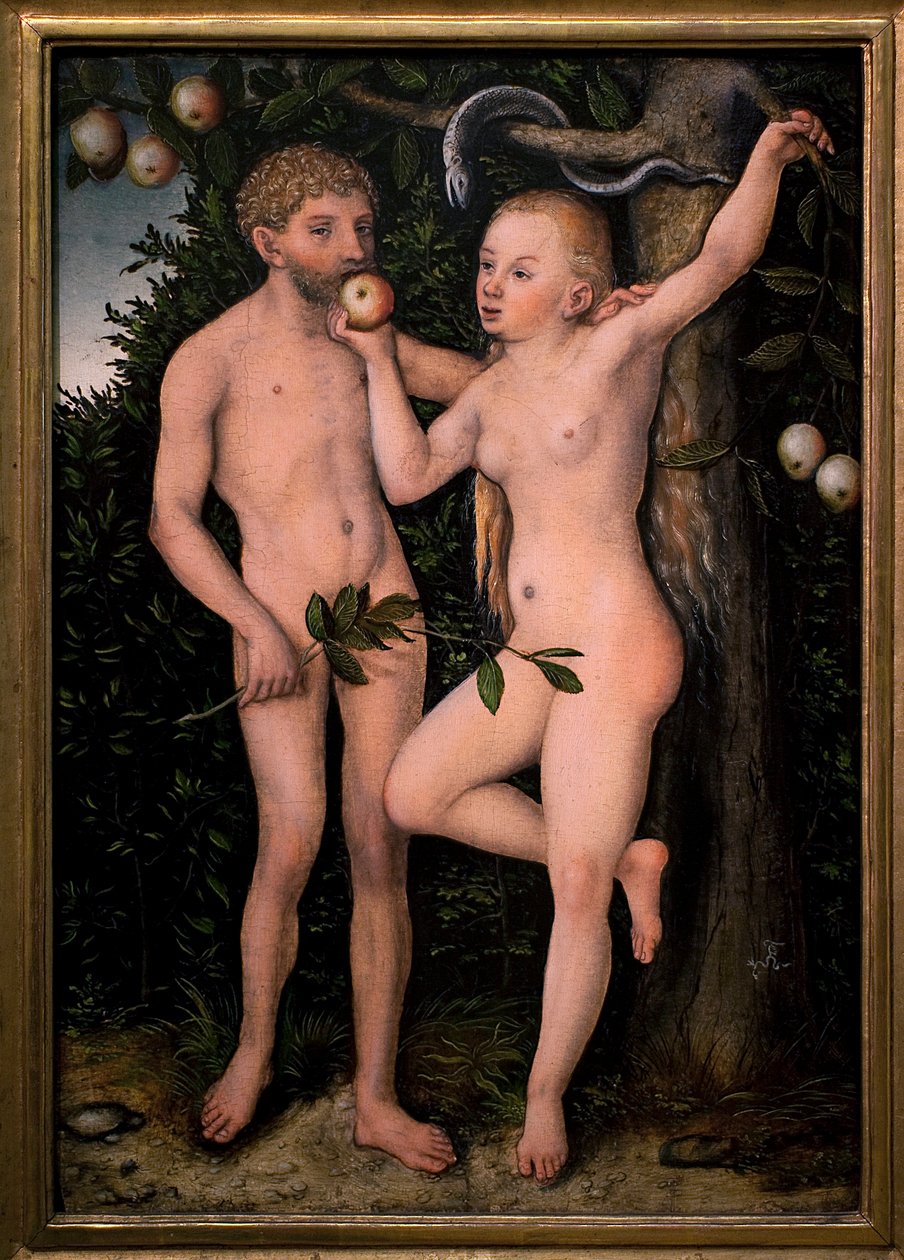 Adamo ed Eva da Lucas the Elder Cranach
