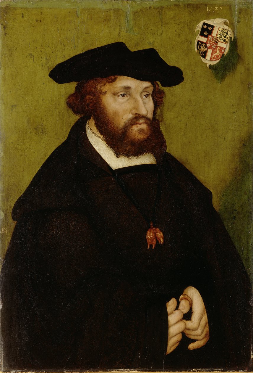 Ritratto del re Cristiano II di Danimarca da Lucas the Elder Cranach