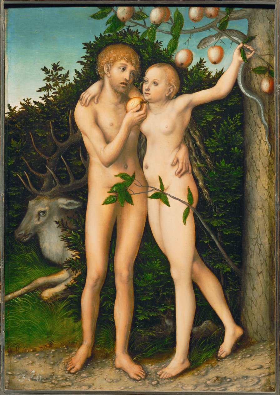 Der Suendenfall - La caduta ... da Lucas the Elder Cranach