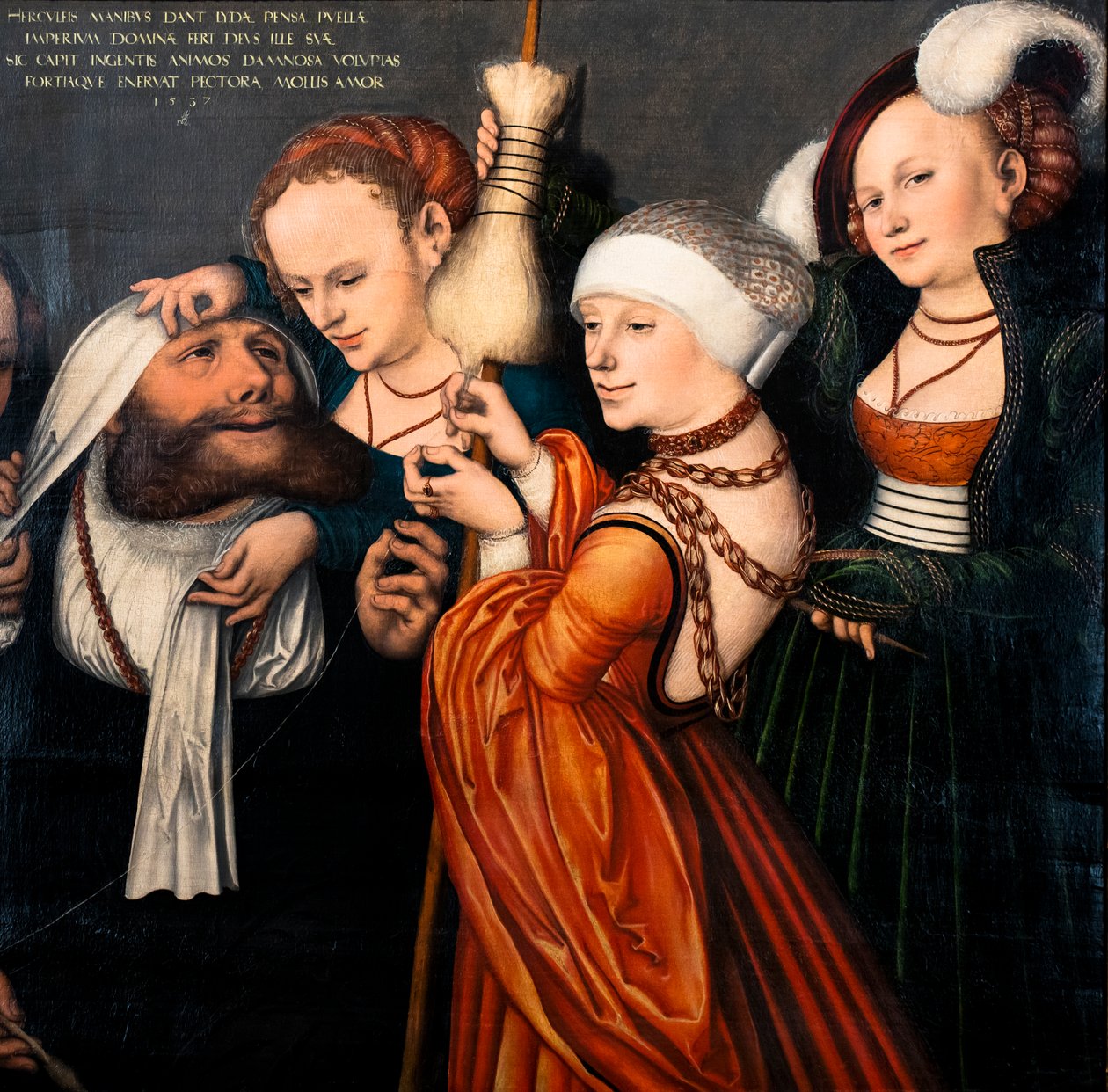 Ercole e Omphale, particolare da Lucas the Elder Cranach