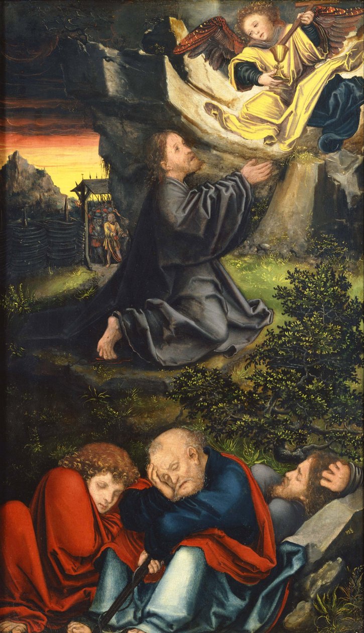 "La preghiera nel giardino degli ulivi" da Lucas the Elder Cranach