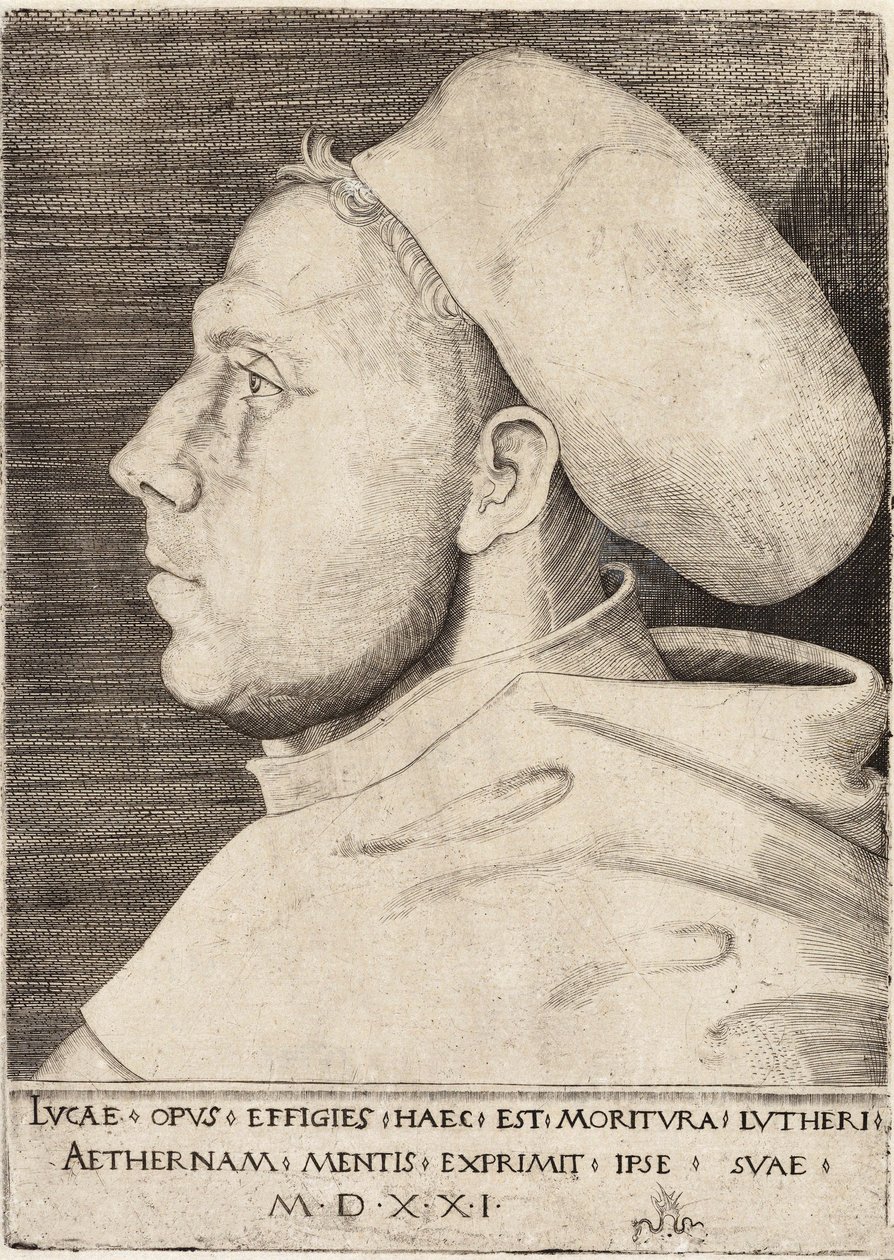 Martin Lutero come frate agostiniano di Lucas Cranach il Vecchio 1521 da Lucas the Elder Cranach