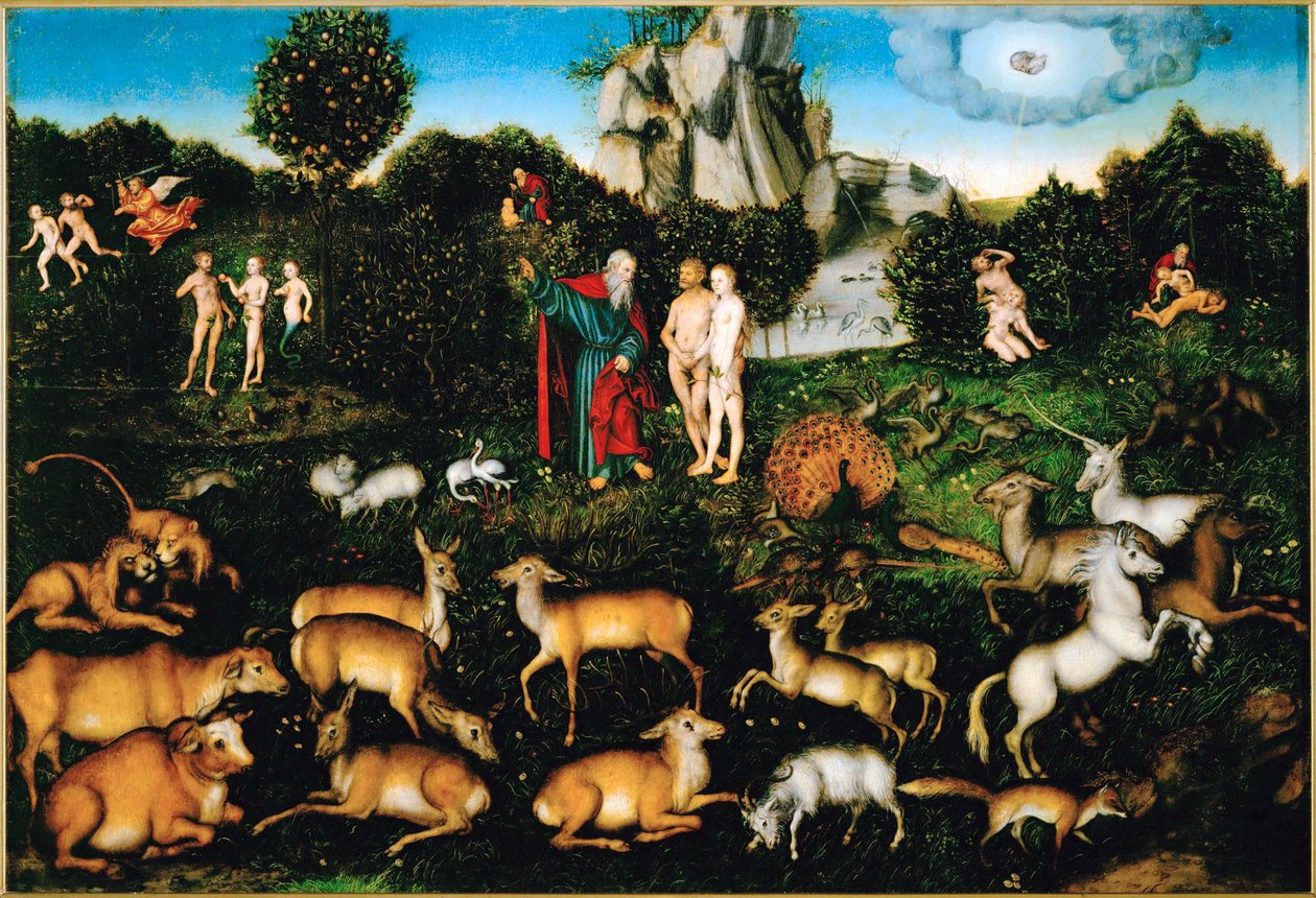 Paradiso (dipinto su legno di pioppo) da Lucas the Elder Cranach
