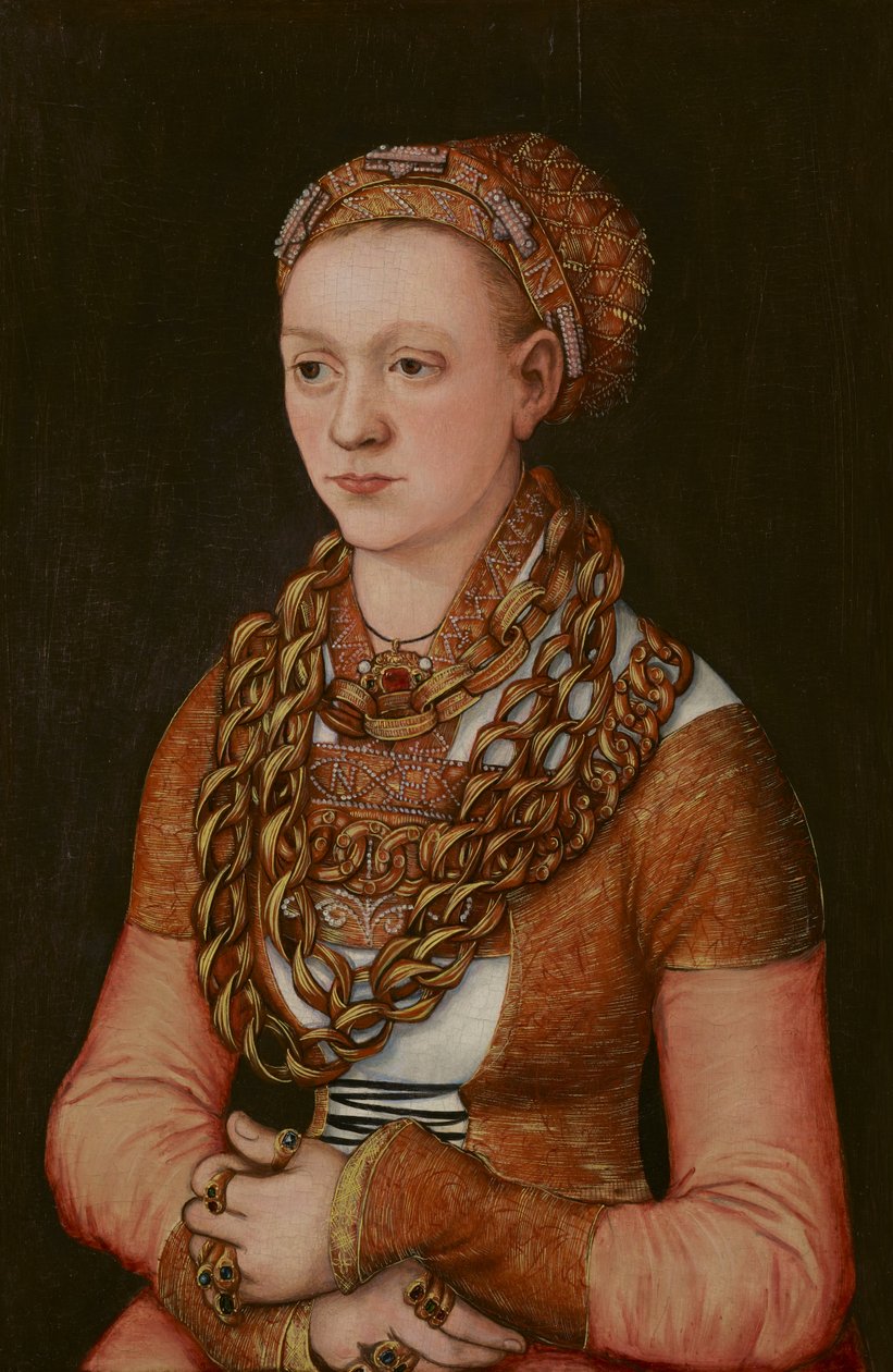 Ritratto di Anna Buchner, nata Lindacker, c.1520 da Lucas the Elder Cranach