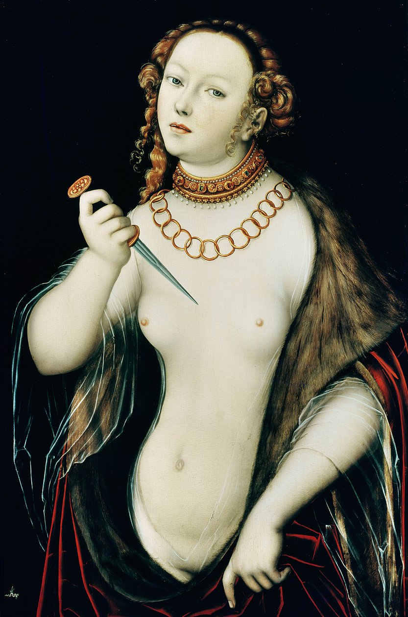 Il suicidio di Lucrezia da Lucas the Elder Cranach