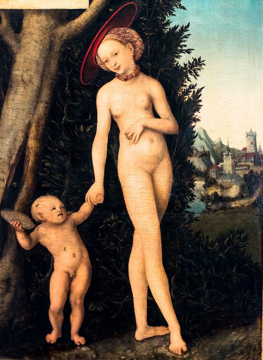 Venere e Cupido che rubano il miele, particolare da Lucas the Elder Cranach