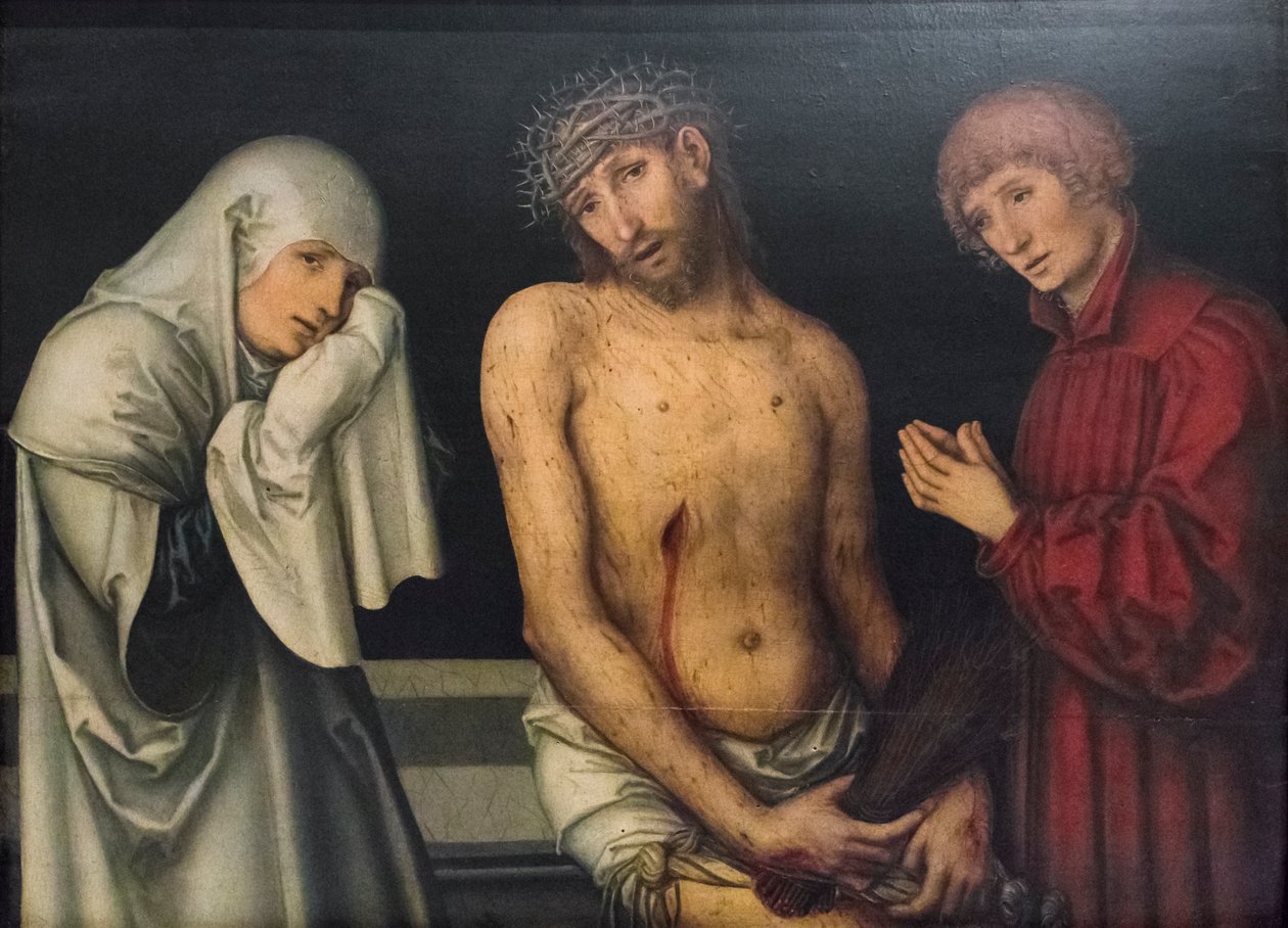 Pietà da Lucas the Elder or Hans (d.1537) Cranach