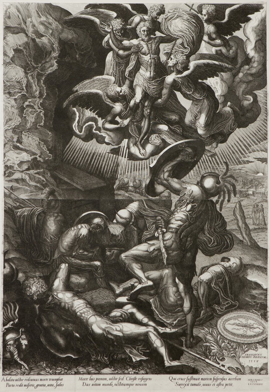 La resurrezione di Cristo da Lucas van Doetechum