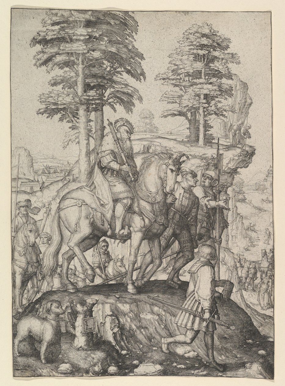 Abigail davanti a Davide da Lucas van Leyden