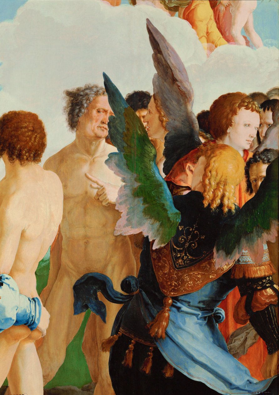 Angeli tra i giusti (olio su tavola) da Lucas van Leyden