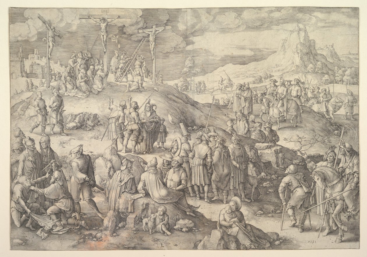 Calvario Golgota, 1517 da Lucas van Leyden