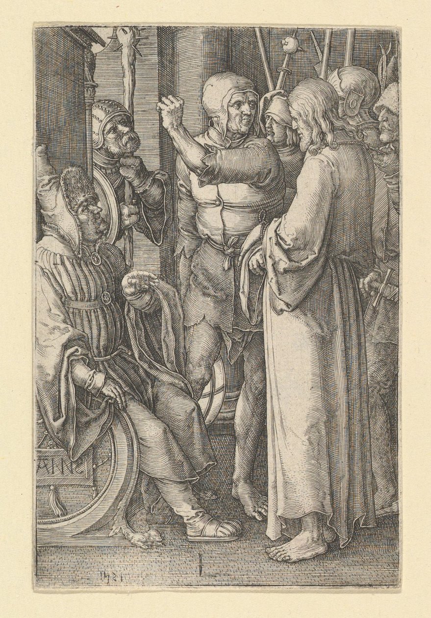 Cristo davanti ad Anna, 1521 da Lucas van Leyden