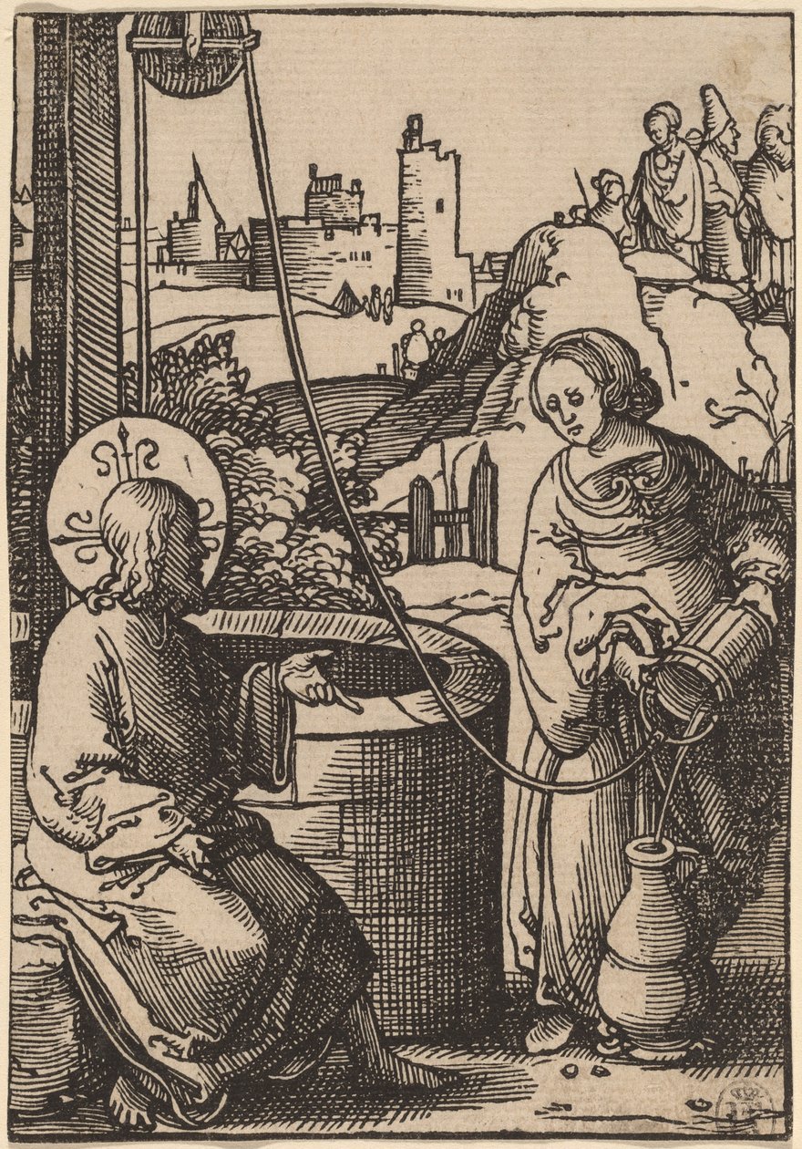Cristo e la donna di Samaria da Lucas van Leyden