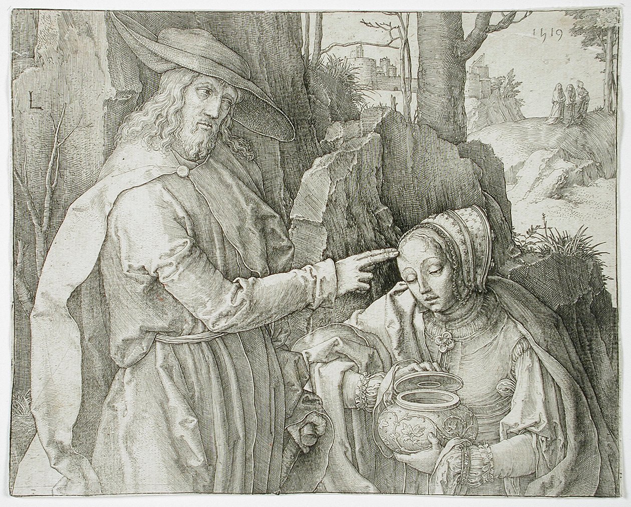 Cristo come giardiniere appare a santa Maria Maddalena da Lucas van Leyden