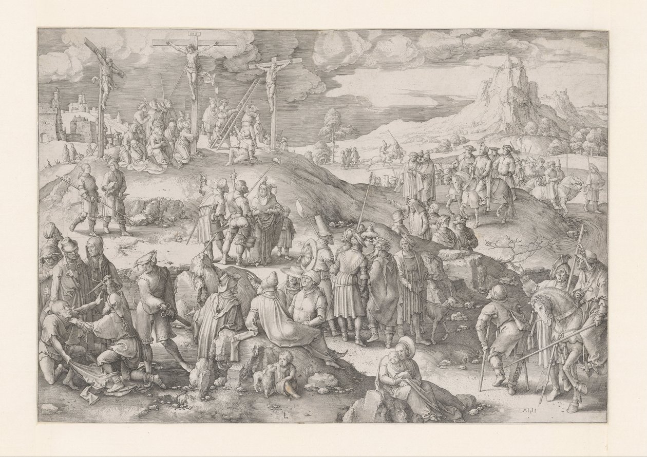 La montagna del calvario da Lucas van Leyden