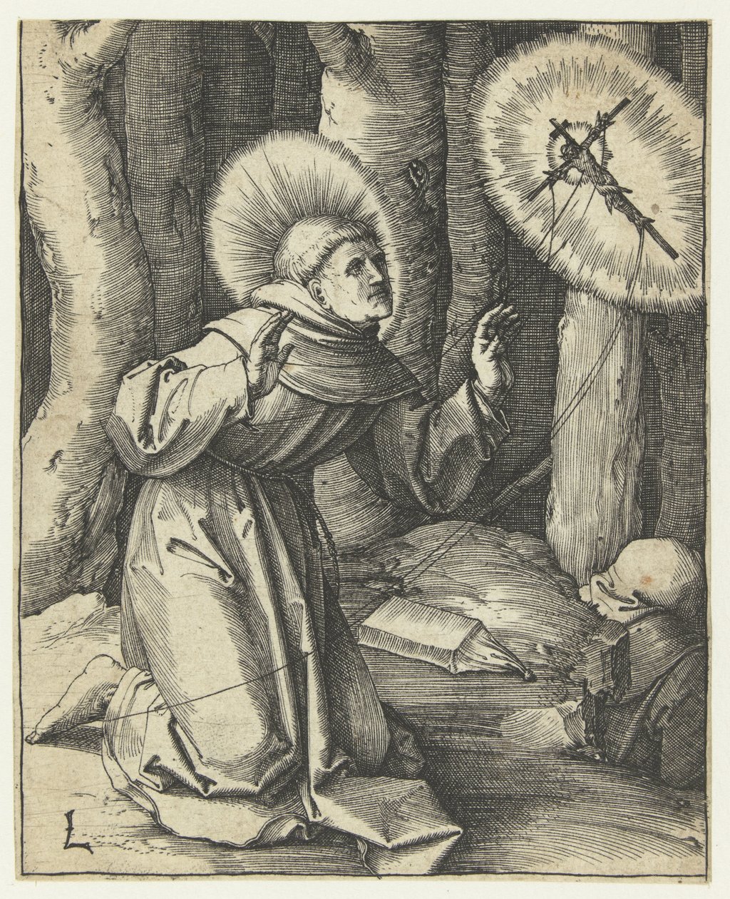 La stigmatizzazione di San Francesco da Lucas van Leyden