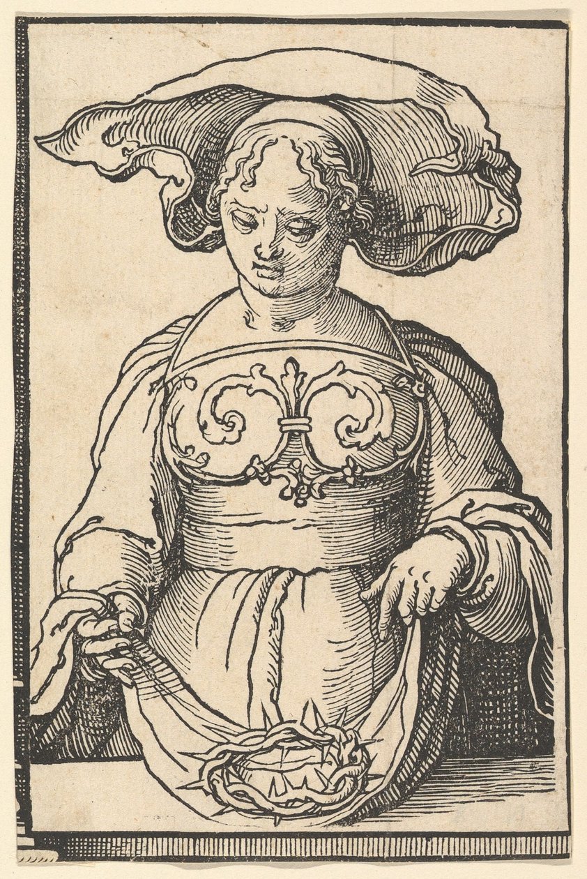 Sibilla Delfica, dalla serie delle Sibille, ca. 1530 da Lucas van Leyden