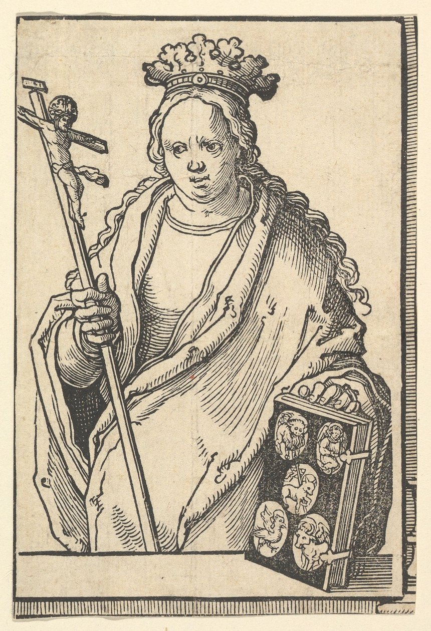 Ecclesia Christi Fede, dalla serie delle Sibille da Lucas van Leyden