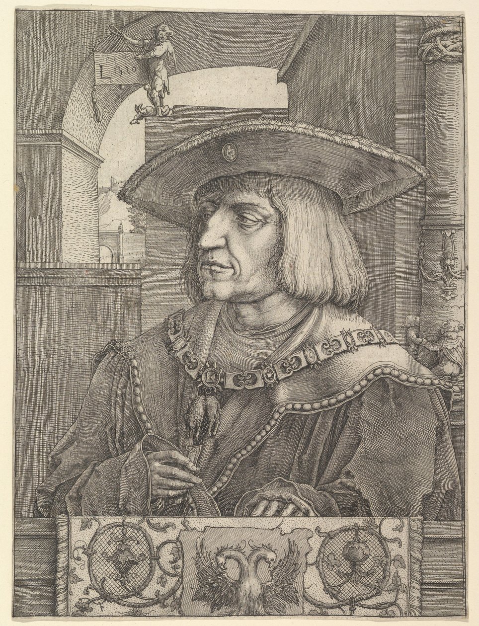 Imperatore Massimiliano I da Lucas van Leyden