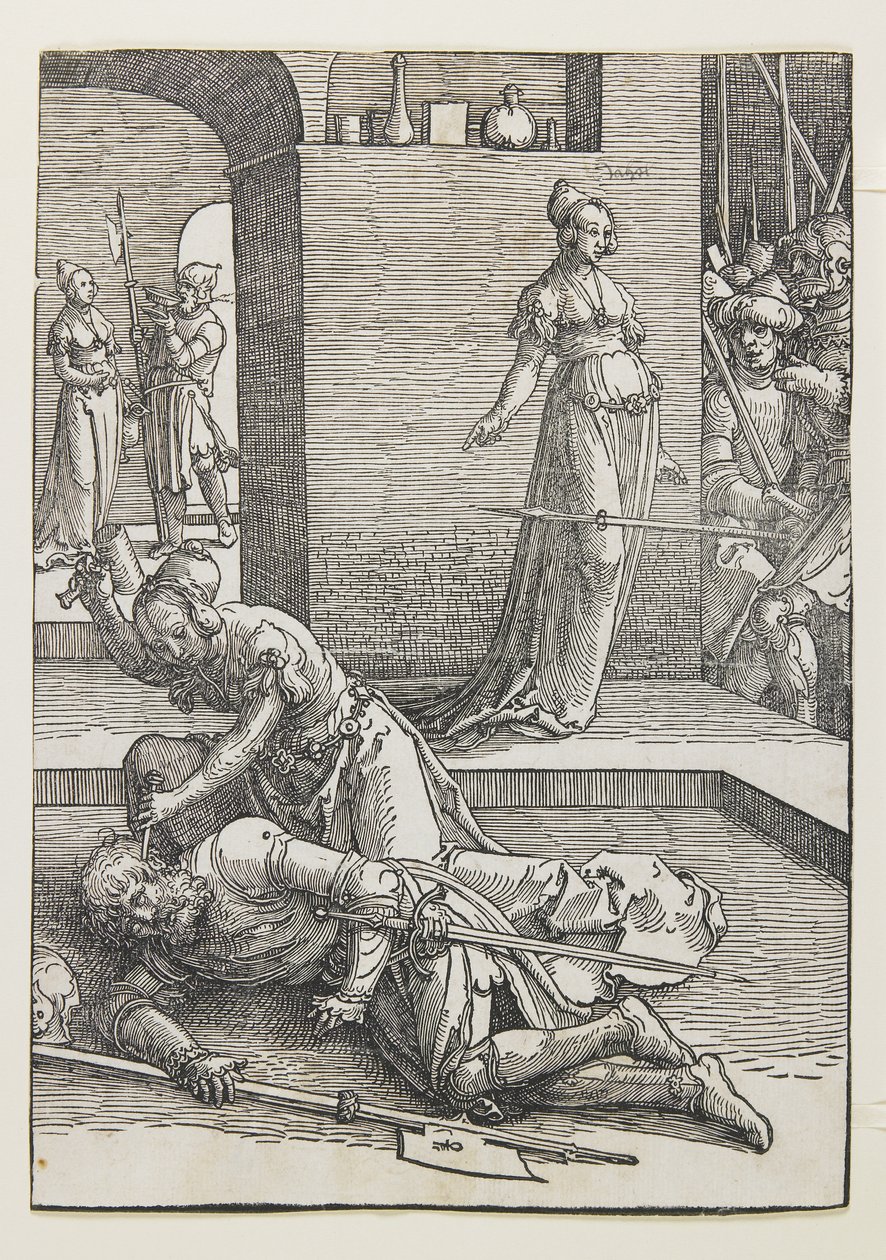 Jael uccide Sisera da Lucas van Leyden