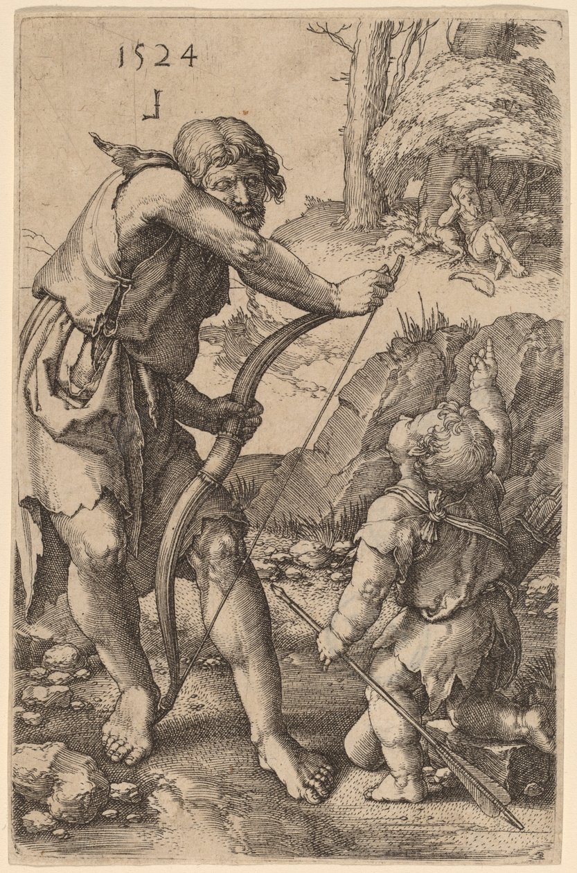 Lamech e Caino da Lucas van Leyden
