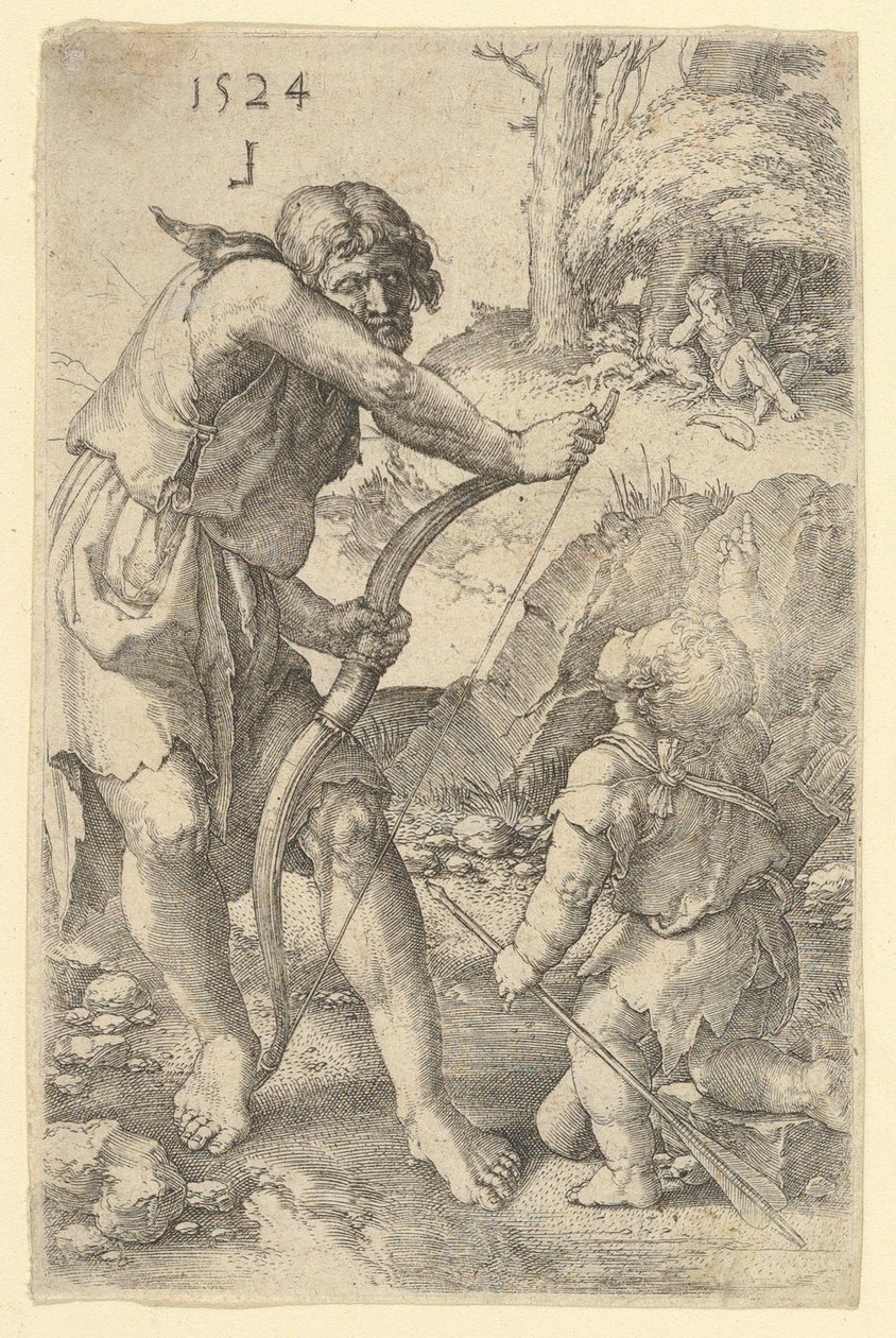 Lamech e Caino da Lucas van Leyden