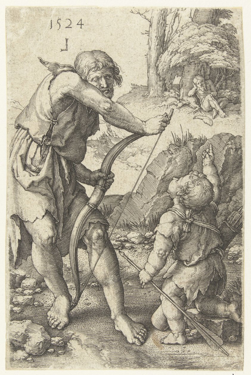 Lamech e Caino da Lucas van Leyden
