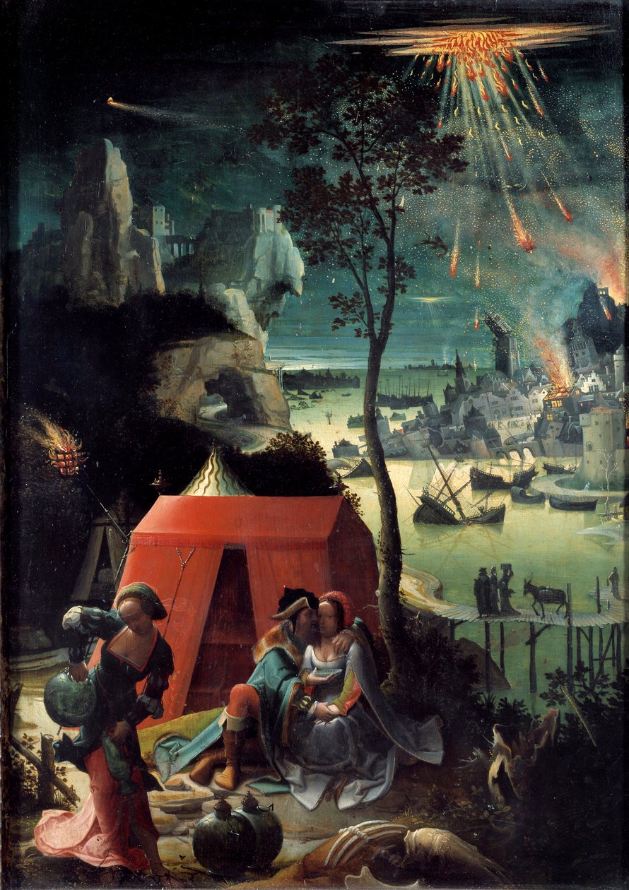 Lot e le sue figlie da Lucas van Leyden